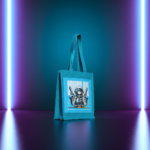 Cosmic Voyager Jute Tote - Image 7