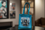 Cosmic Voyager Jute Tote - Image 5