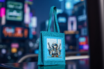 Cosmic Voyager Jute Tote - Image 2