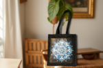 Celestial Bloom Jute Tote - Image 3